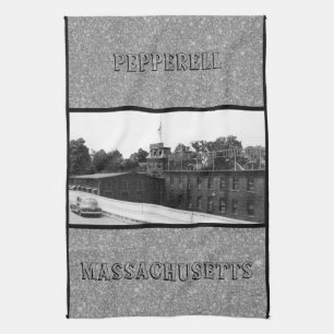 Historic Paper Mill in Pepperell Massachusetts Tea Towel