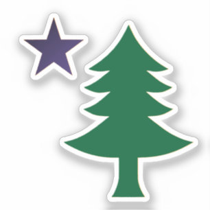 Historic Pine Tree Flag of Maine (1901–1909) 