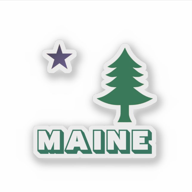 Historic Pine Tree Flag of Maine (1901–1909) (Front)