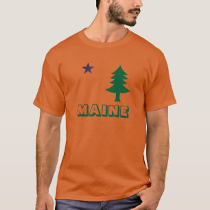 Historic Pine Tree Flag of Maine (1901–1909) T-Shirt