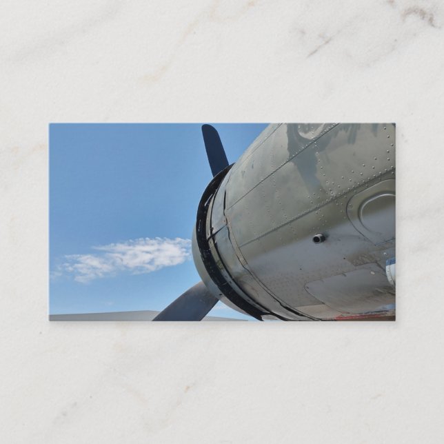  Historic plane Business Card (Front)