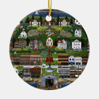 Historic Port Townsend, Washington Ceramic Tree Decoration