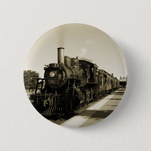 Historic Railroad 6 Cm Round Badge