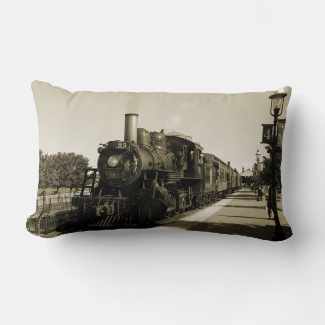 Historic Railroad Lumbar Cushion (Front)