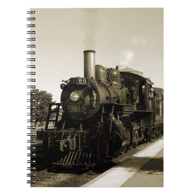Historic Railroad Spiral Notebook (Front)