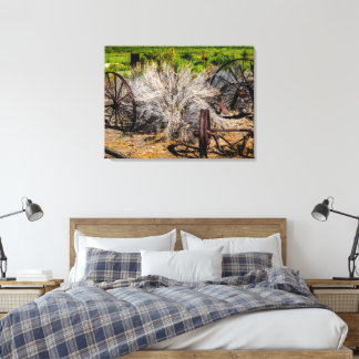 Historic Ranch Wheels Canvas Print