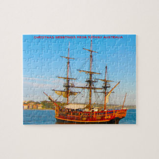 Historic Replica Sailing Ship Sydney Jigsaw Puzzle