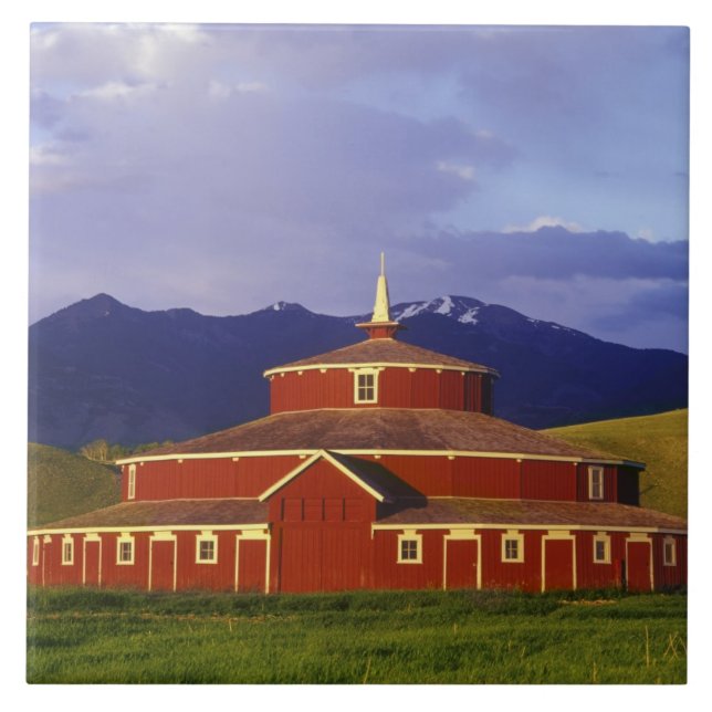 Historic Round Barn at Twin Bridges Montana Tile (Front)
