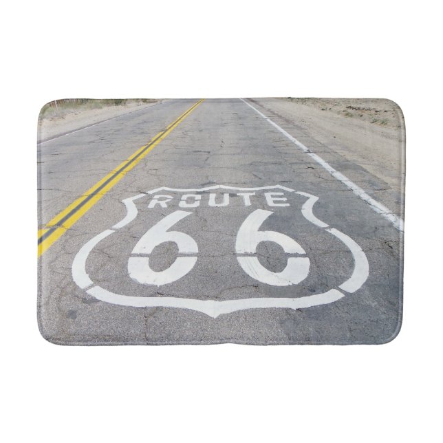 Historic Route 66 Bath Mat! Bath Mat (Front)