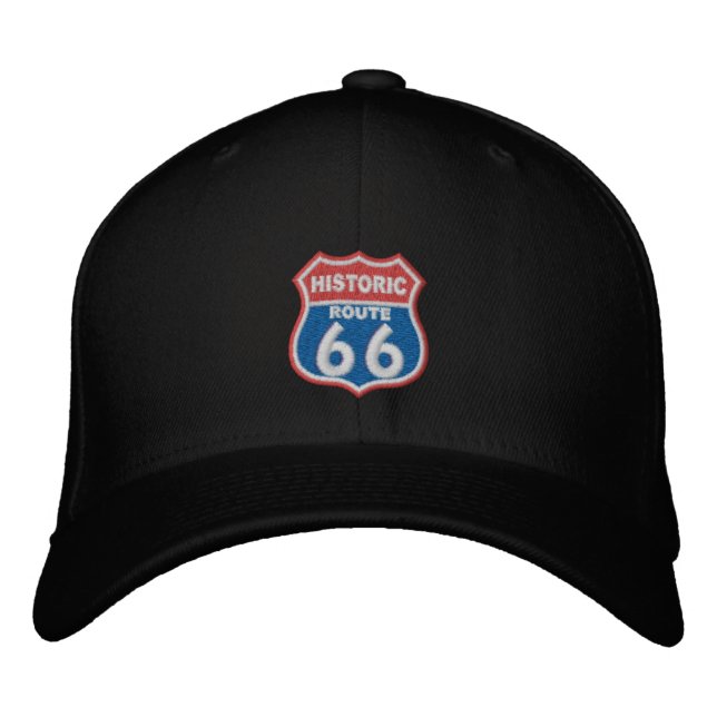 Historic Route 66 Embroidered Hat (Front)
