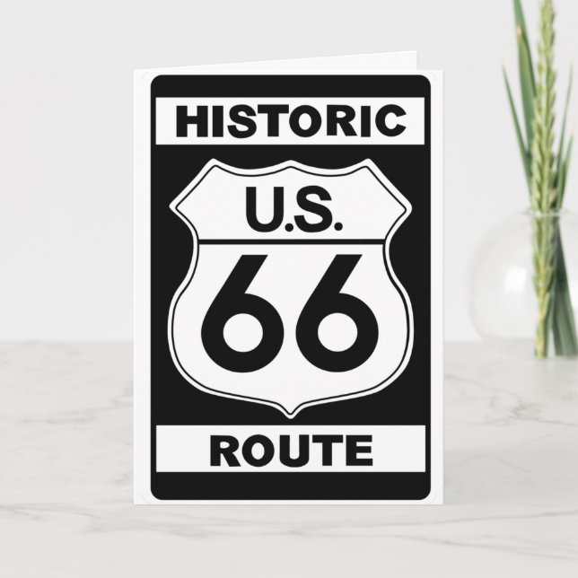 Historic Route 66 Greeting Card (Front)