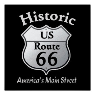 Historic Route 66 _ POSTER PRINT