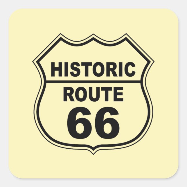 Historic Route 66 Sticker (Front)
