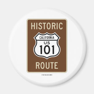 Historic Route US 101 California (Sign) Magnet