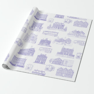 Historic Salem MA Pattern Wrapping Paper