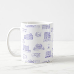 Historic Salem MA Toile Coffee Mug