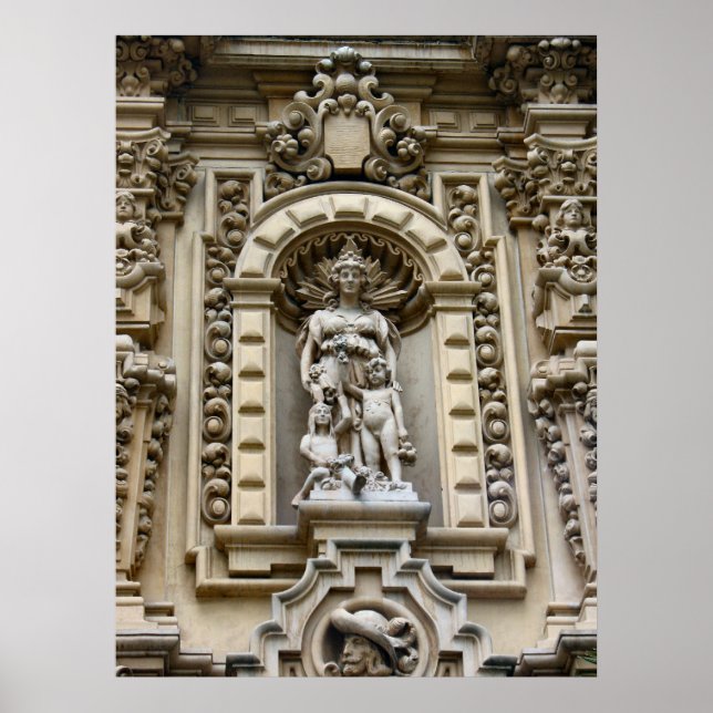 Historic San Diego Architecture Poster (Front)