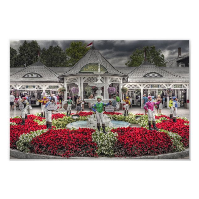 Historic Saratoga Race Course Entrance Photo Print (Front)