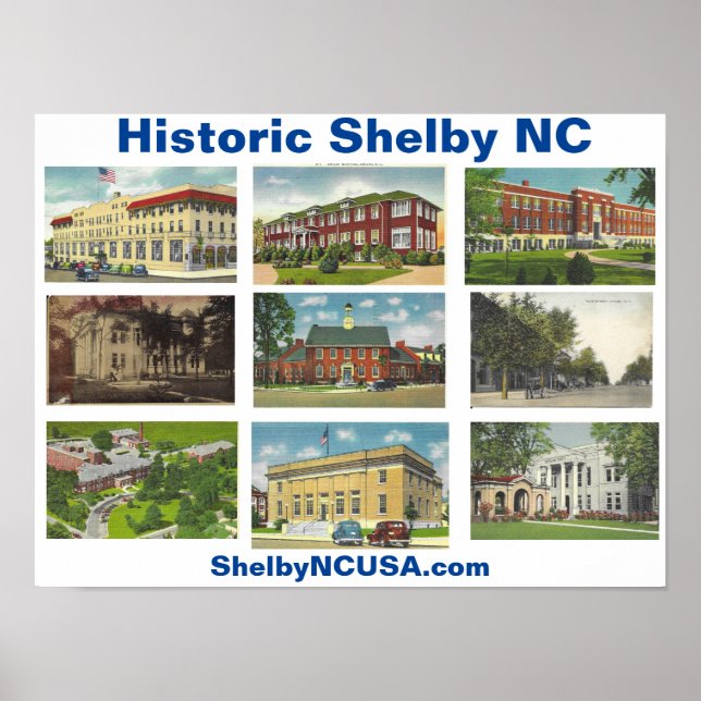 Historic Shelby NC Poster (Front)