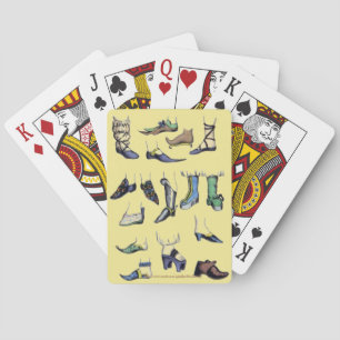 "Historic Shoe Design" Playing Cards