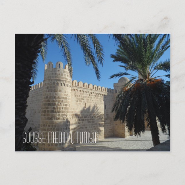 Historic Sousse Medina Street Scene Tunisia Postcard (Front)