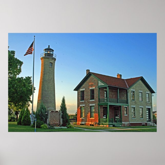 Historic Southport Lighthouse Poster (Front)