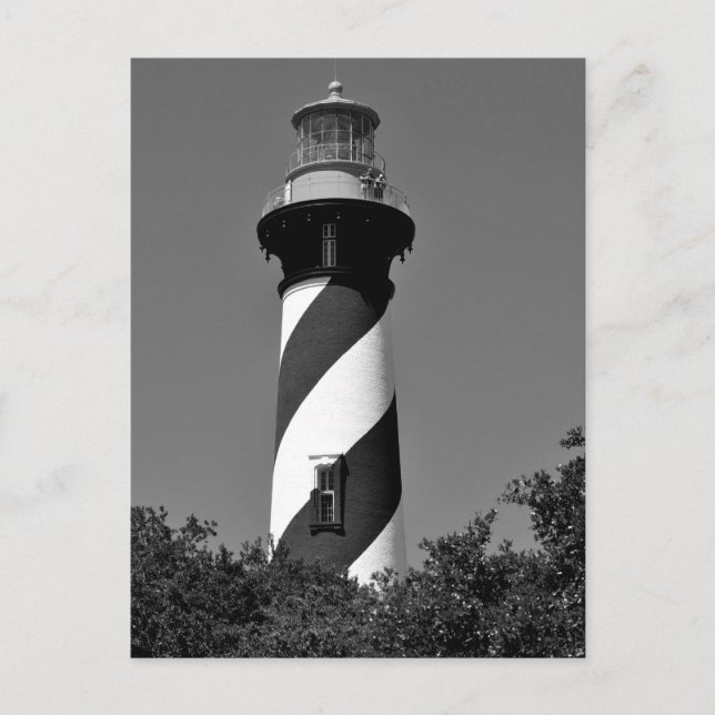 Historic St. Augustine, Florida Lighthouse Holiday Postcard (Front)