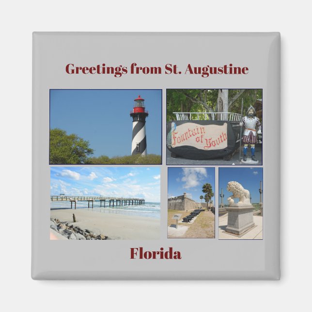 Historic St. Augustine, Florida Magnet (Front)