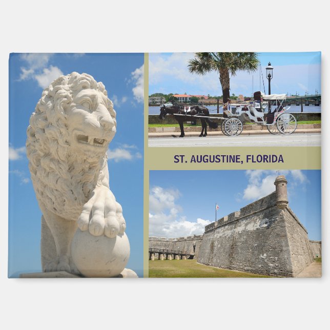 Historic St. Augustine, Florida Magnet (Front)