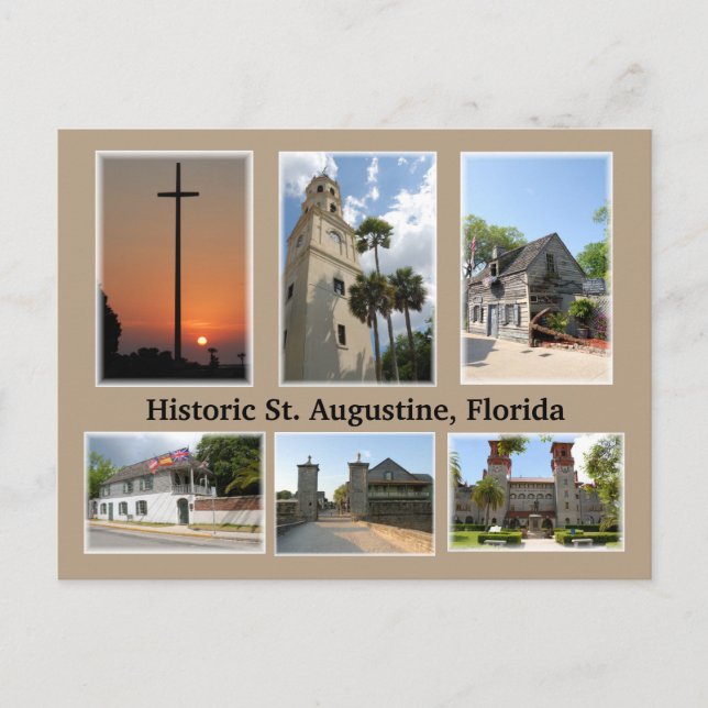 historic st augustine florida postcard (Front)