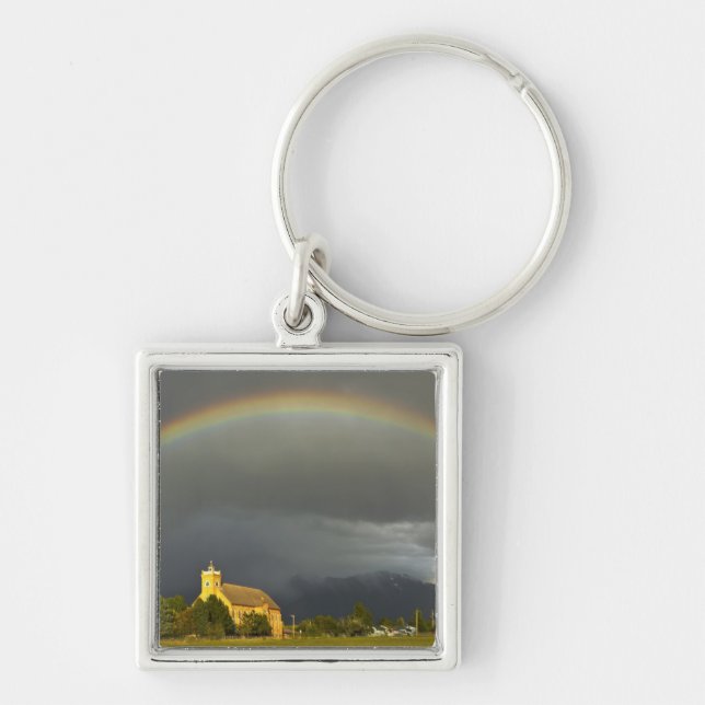 Historic St Ignatius Mission in St Ignatius, 2 Key Ring (Front)