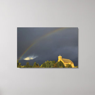 Historic St Ignatius Mission in St Ignatius, Canvas Print