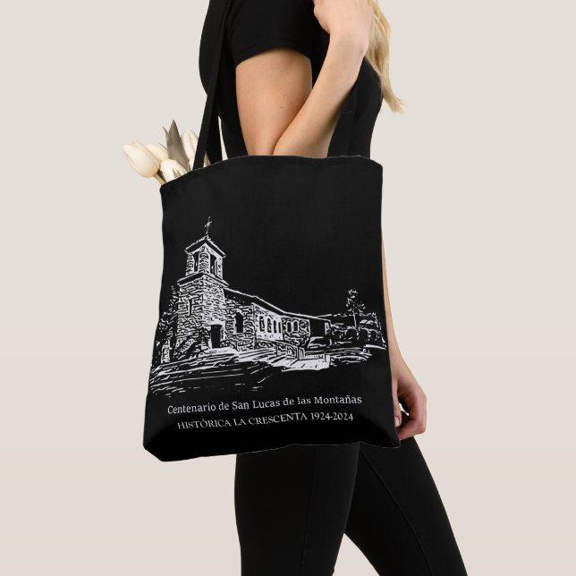 Historic St. Luke's Of the Mountains Tote Spanish Bag (Close Up)