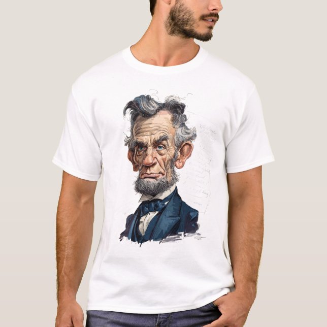 Historic Statesman Caricature — 19th-Century  T-Shirt (Front)