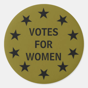 Historic Suffrage Design Votes for Women Classic Round Sticker