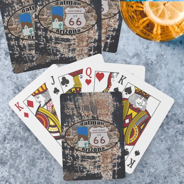 Historic US Route 66 ~ Oatman, Arizona Playing Cards (Oatman, Arizona Route 66 playing cards)