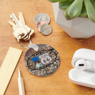 Historic US Route 66~Parks, Arizona Key Ring