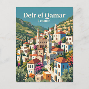 Historic Village, Deir el Qamar Lebanon Postcard