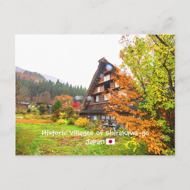 © Historic Villages of Shirakawa-go, Japan Travel Postcard (Front)