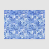Historic Vintage Blue and White Japonaiserie