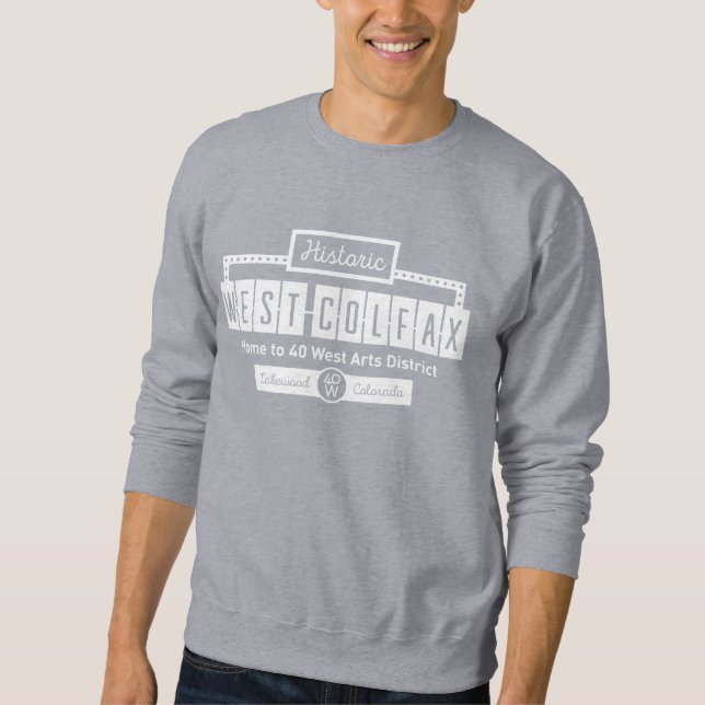Historic West Colfax Unisex Crew Sweatshirt (Front)