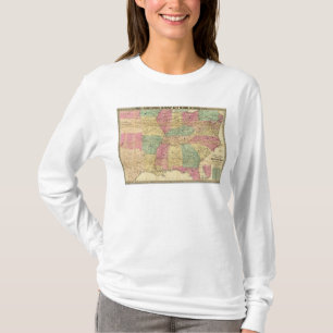 Historical and Military Map of the US T-Shirt