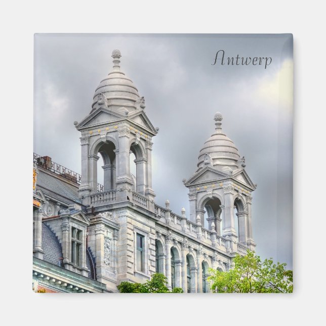 Historical buildings in Antwerp Magnet (Front)