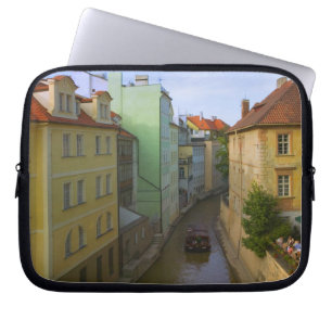 Historical buildings with canal, Prague, Czech Laptop Sleeve
