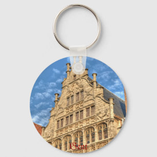 Historical centre of Gent, Belgium Key Ring