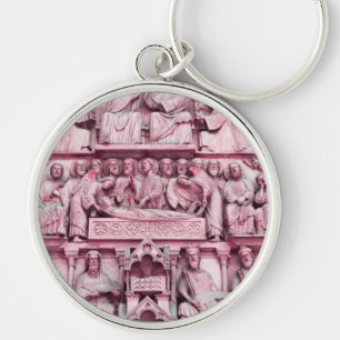 Historical, Christian sculptures Notre Dame Paris Key Ring