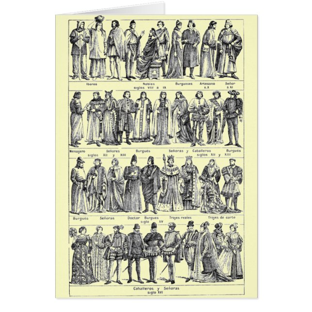 Historical Costumes (Front)