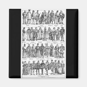 Historical Costumes Magnet