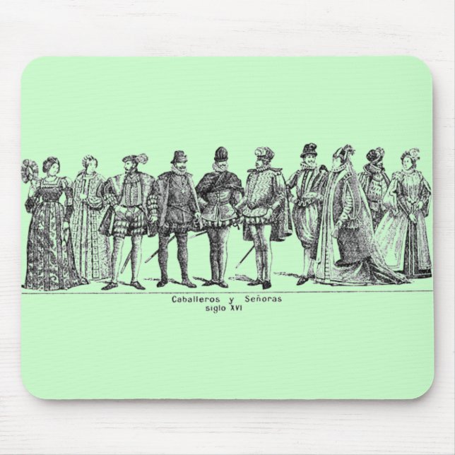 Historical Costumes Mouse Pad (Front)