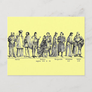 Historical Costumes Postcard